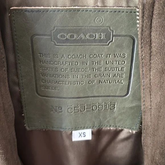 CoachVintage Leather Suede Bomber Jacket #0913 in Olive 🫒 fits M/L